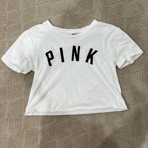 PINK cropped t-ee